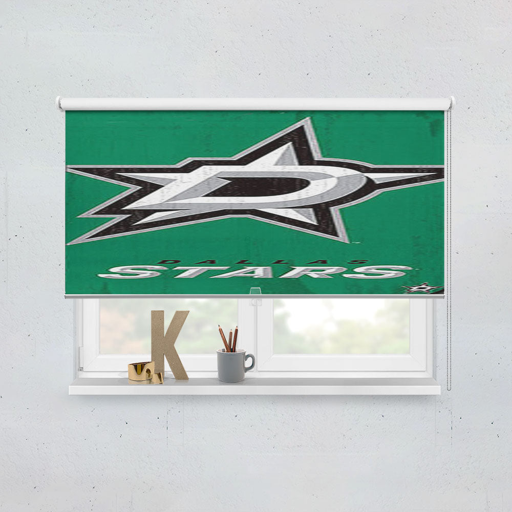 Dallas Stars Logo Window Roller Blinds Shades