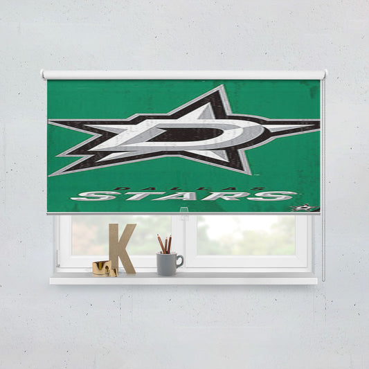 Dallas Stars Logo Window Roller Blinds Shades