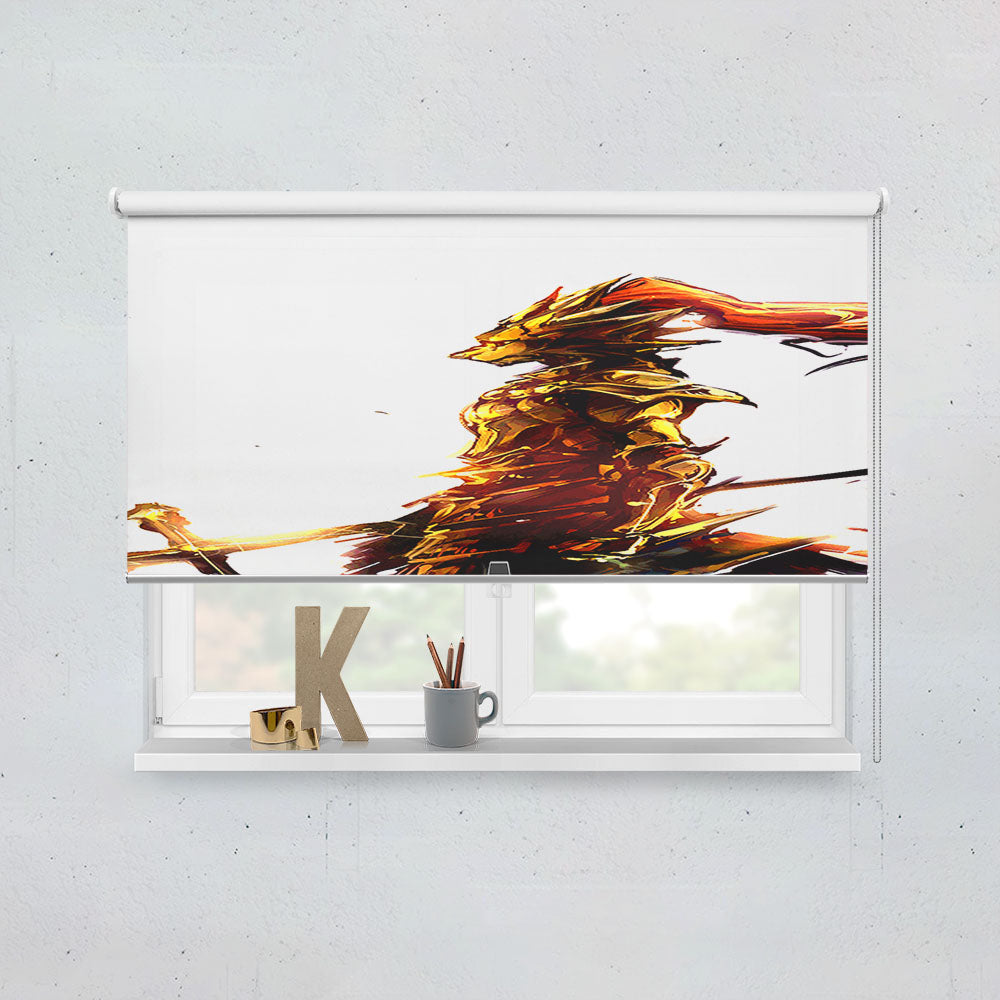 Dark Souls Golden Wallpaper Window Roller Blinds Shades