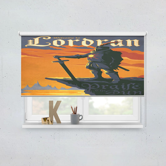 Dark Souls Lordran Praise The Sun Window Roller Blinds Shades