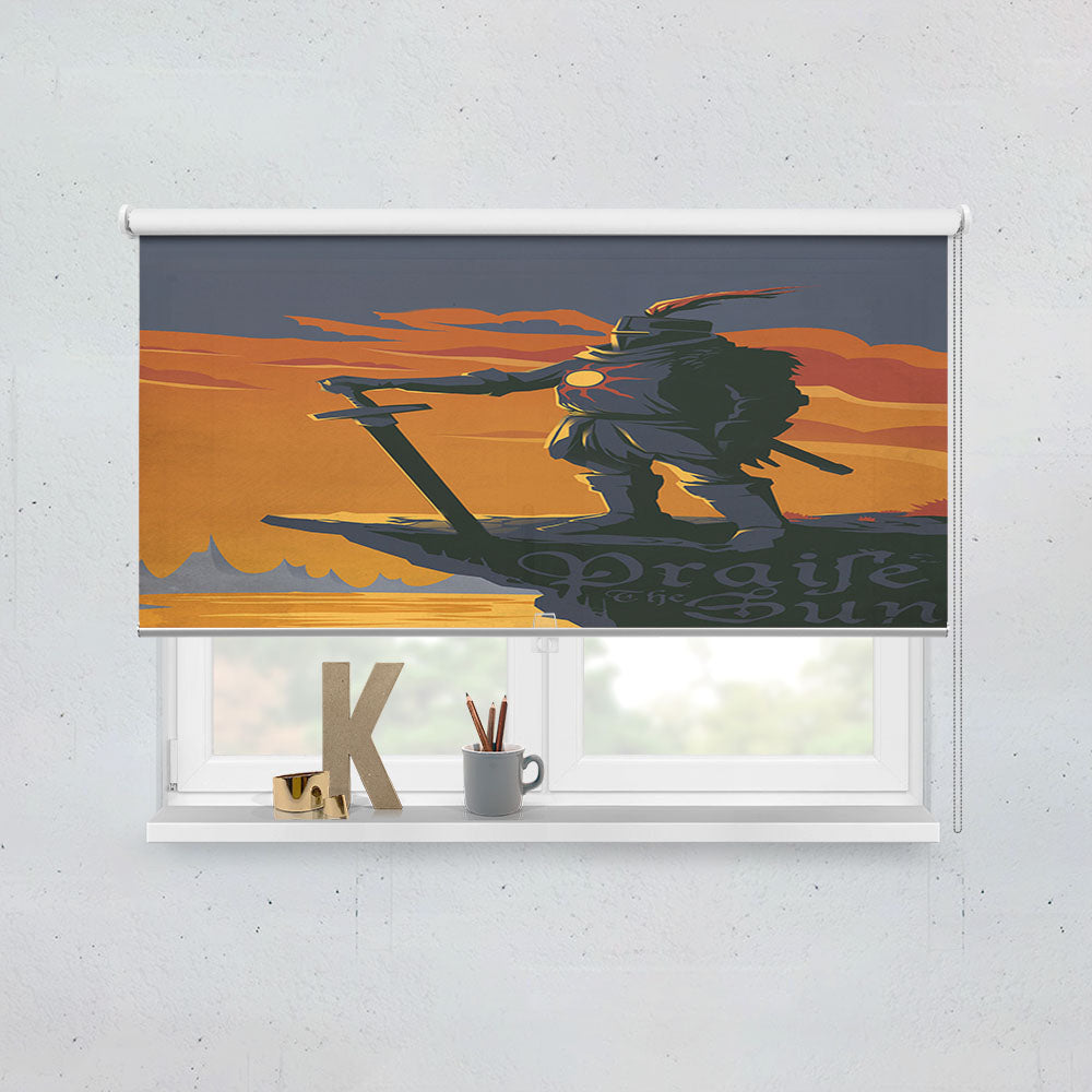 Dark Souls Praise The Sun Window Roller Blinds Shades