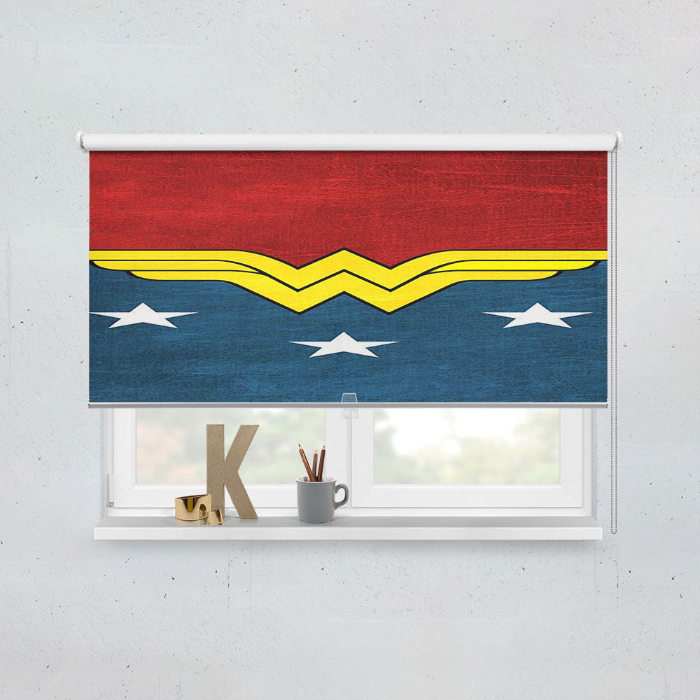 Dc Wonder Woman Icon Window Roller Blinds Shades