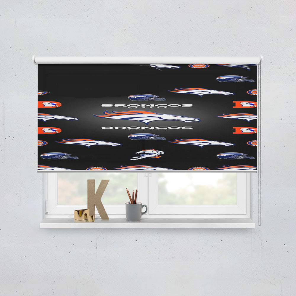 Denver Broncos Logos Window Roller Blinds Shades