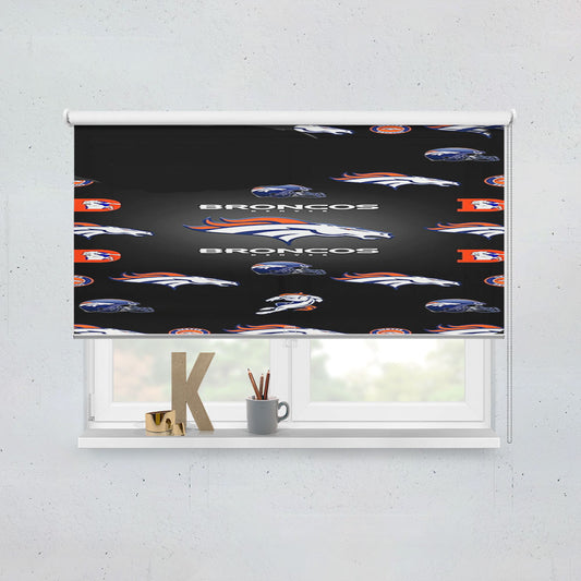 Denver Broncos Logos Window Roller Blinds Shades