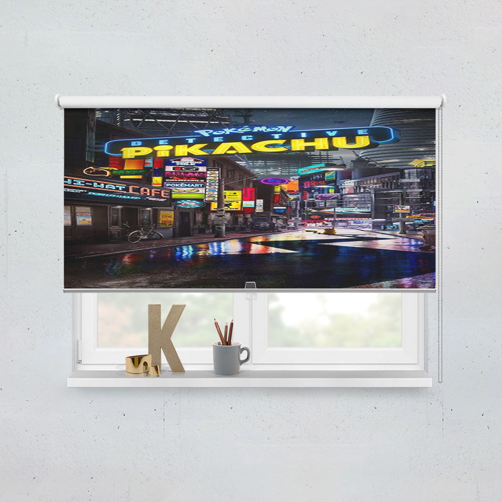 Detective Pikachu Cover Window Roller Blinds Shades