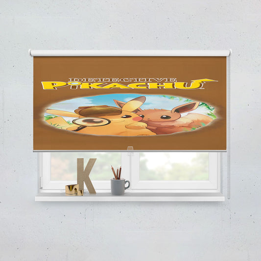 Detective Pikachu Poster Window Roller Blinds Shades