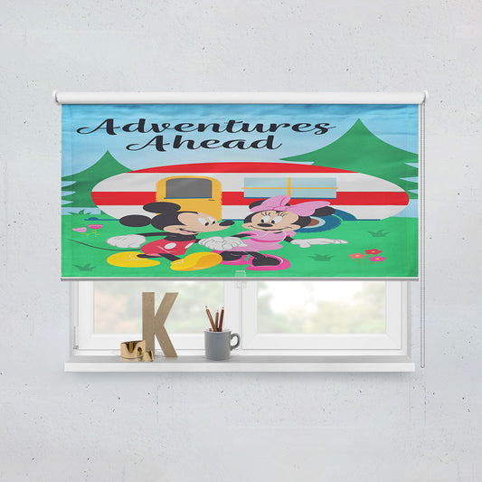 Disney Adventures Ahead Camper Mickey And Minnie Window Roller Blinds Shades