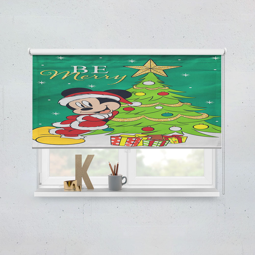 Disney Be Merry Santa Mickey Window Roller Blinds Shades
