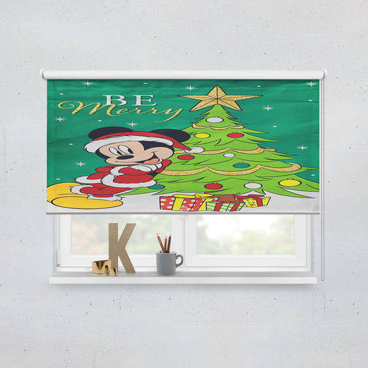 Disney Be Merry Santa Mickey Window Roller Blinds Shades