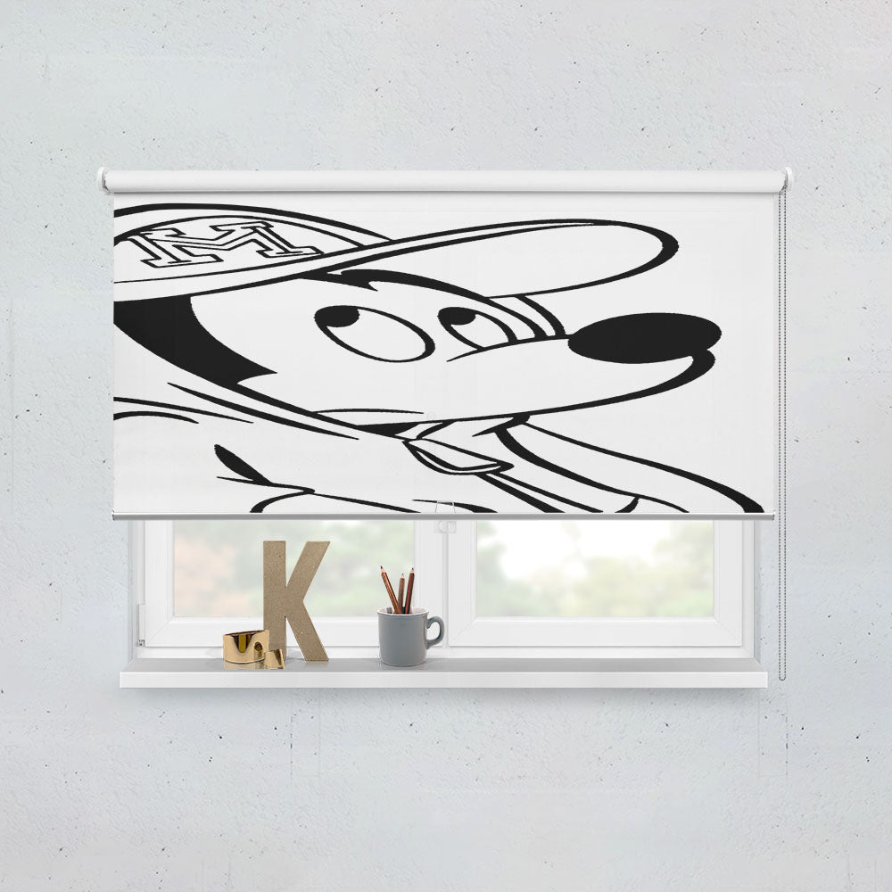 Disney Cartoon Cute Mickey Mouse Swag Window Roller Blinds Shades