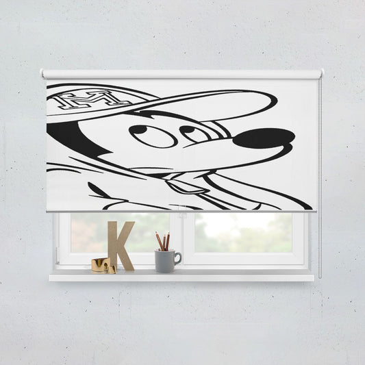 Disney Cartoon Cute Mickey Mouse Swag Window Roller Blinds Shades