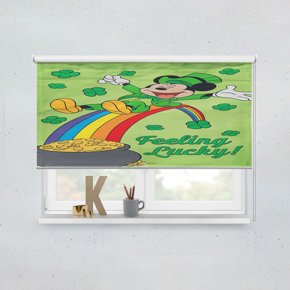 Disney Feeling Lucky St. Patrick'S Day Mickey Window Roller Blinds Shades