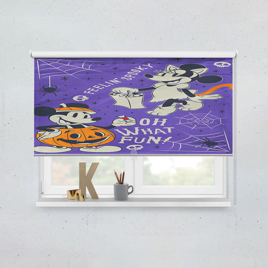 Disney Feeling Spooky Mickey And Minnie Window Roller Blinds Shades