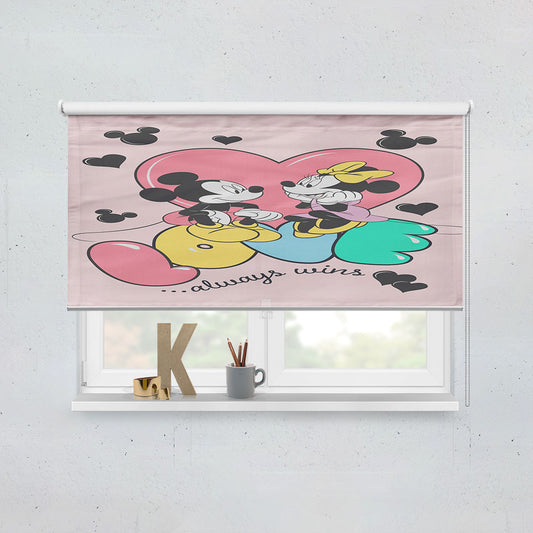 Disney Love Always Wins Mickey & Minnie Window Roller Blinds Shades