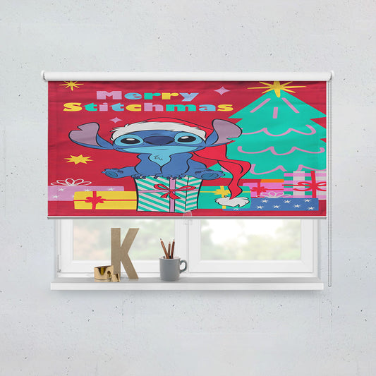 Disney Merry Stitchmas Stitch Window Roller Blinds Shades