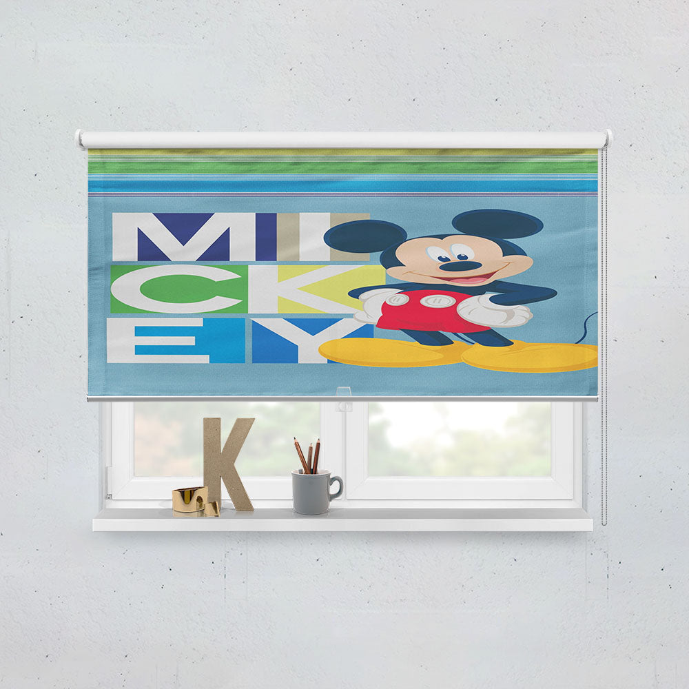 Disney Mickey Blocks Window Roller Blinds Shades