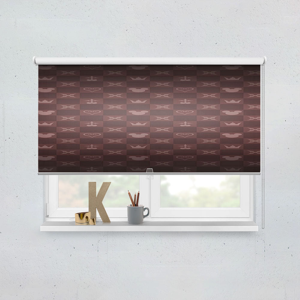 Disney Mickey Mouse Kingdom Hearts Pattern Window Roller Blinds Shades