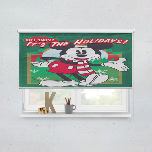 Disney Oh Boy It'S The Holidays Mickey Window Roller Blinds Shades