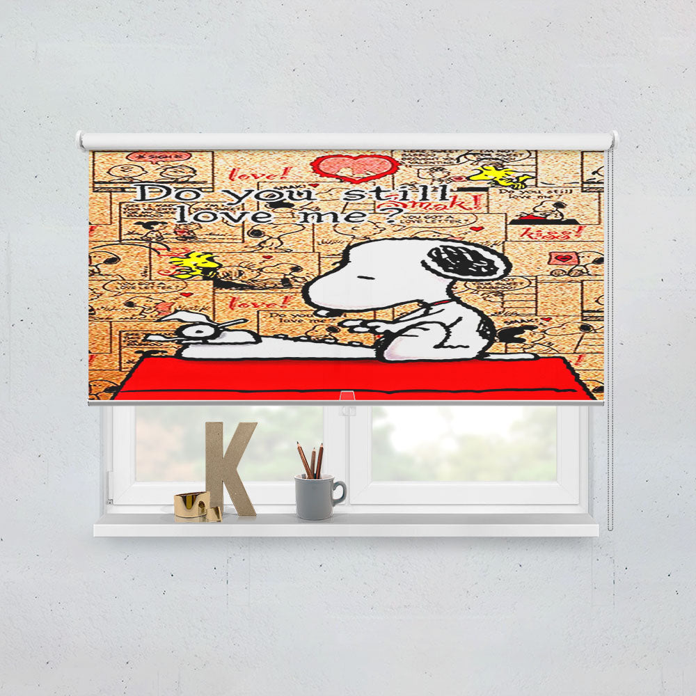 Do You Still Love Me Snoopy Window Roller Blinds Shades