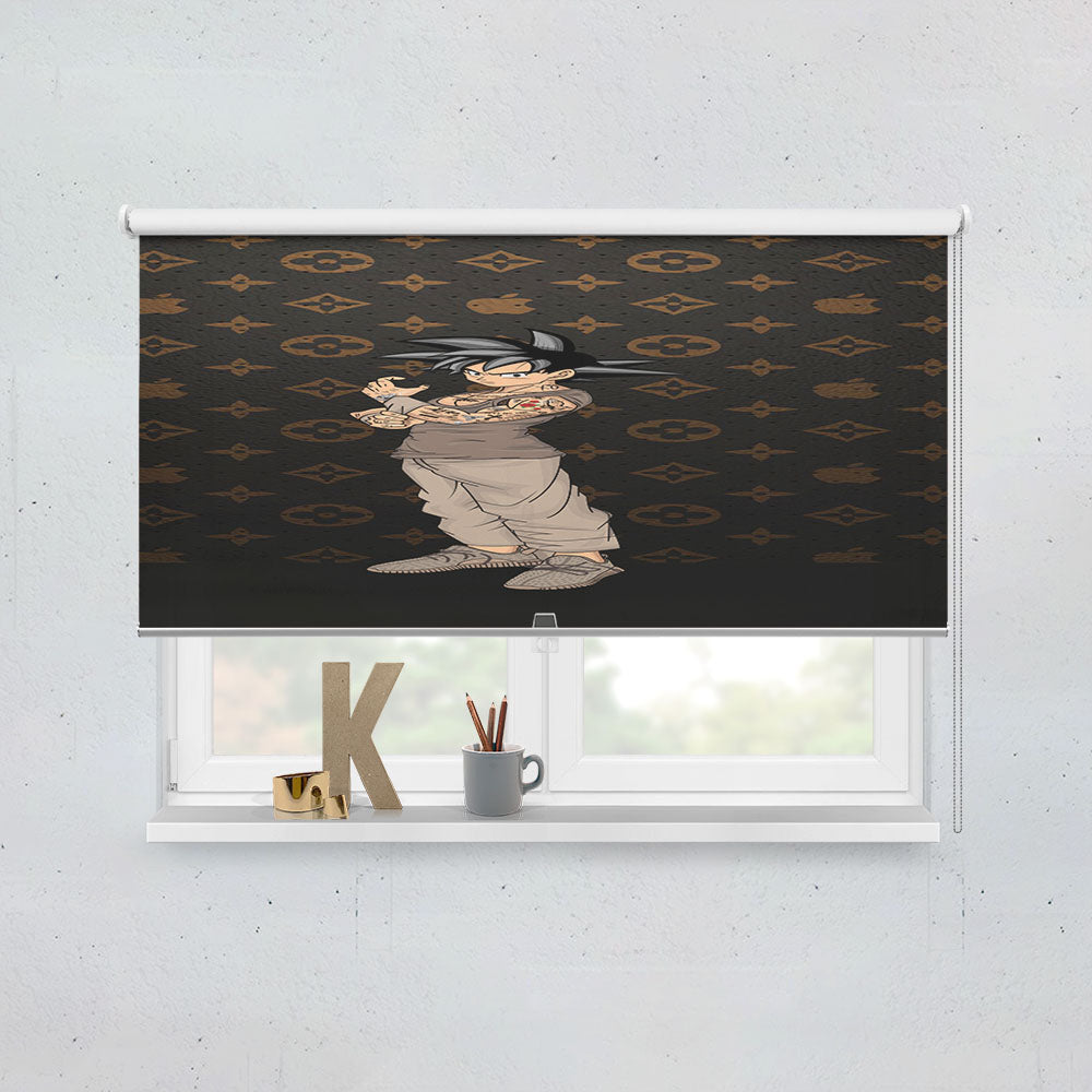 Dragon Ball Son Goku Louis Vuitton Window Roller Blinds Shades
