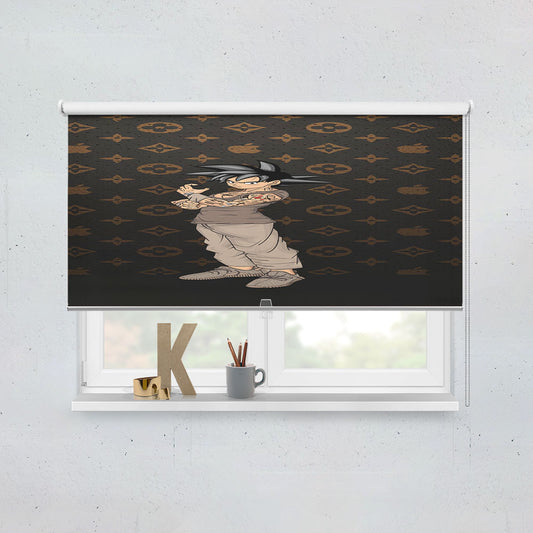 Dragon Ball Son Goku Louis Vuitton Window Roller Blinds Shades