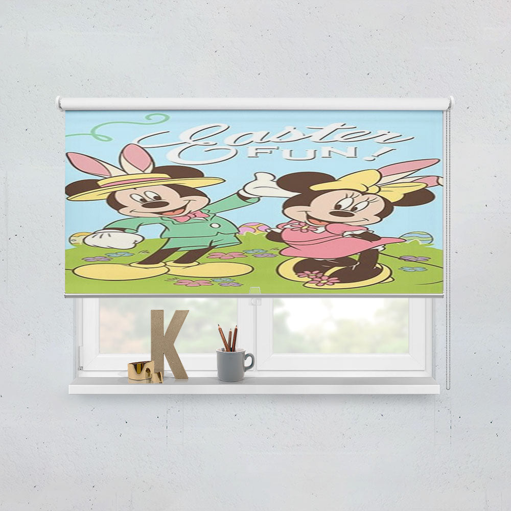 Easter Fun Mickey And Minnie Window Roller Blinds Shades