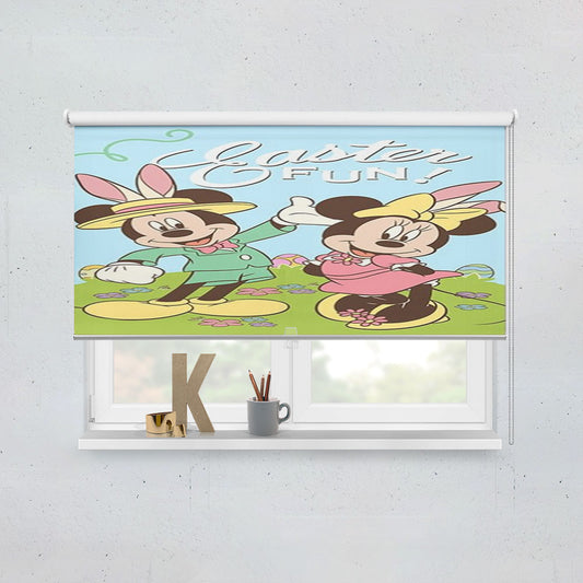 Easter Fun Mickey And Minnie Window Roller Blinds Shades