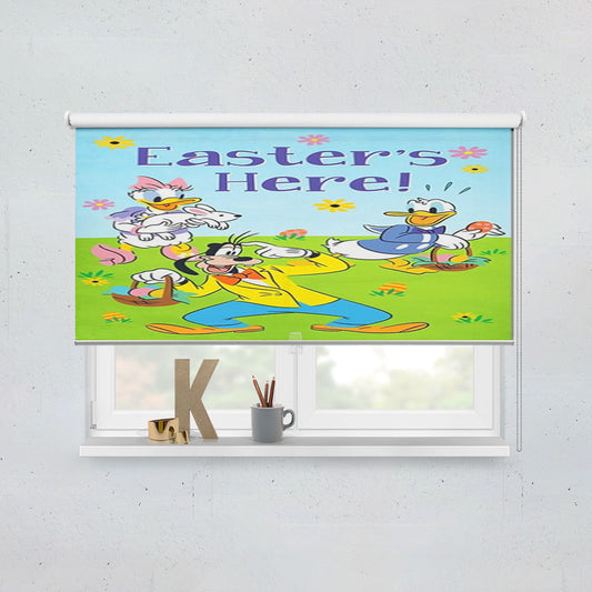 Easter’S Here Donald, Daisy And Goofy Window Roller Blinds Shades