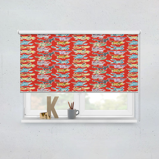 Eevee Evolutions Pattern Window Roller Blinds Shades