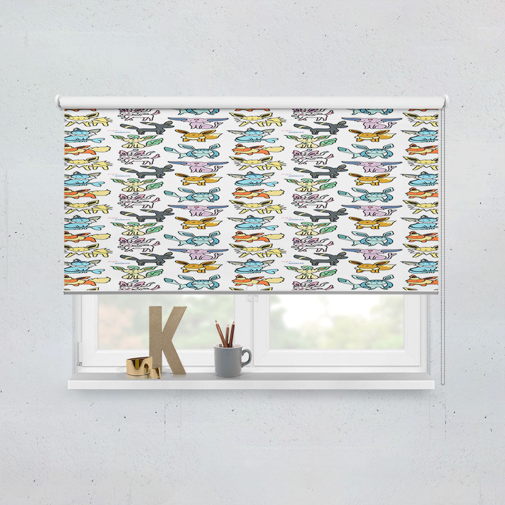 Eevee Pattern Window Roller Blinds Shades