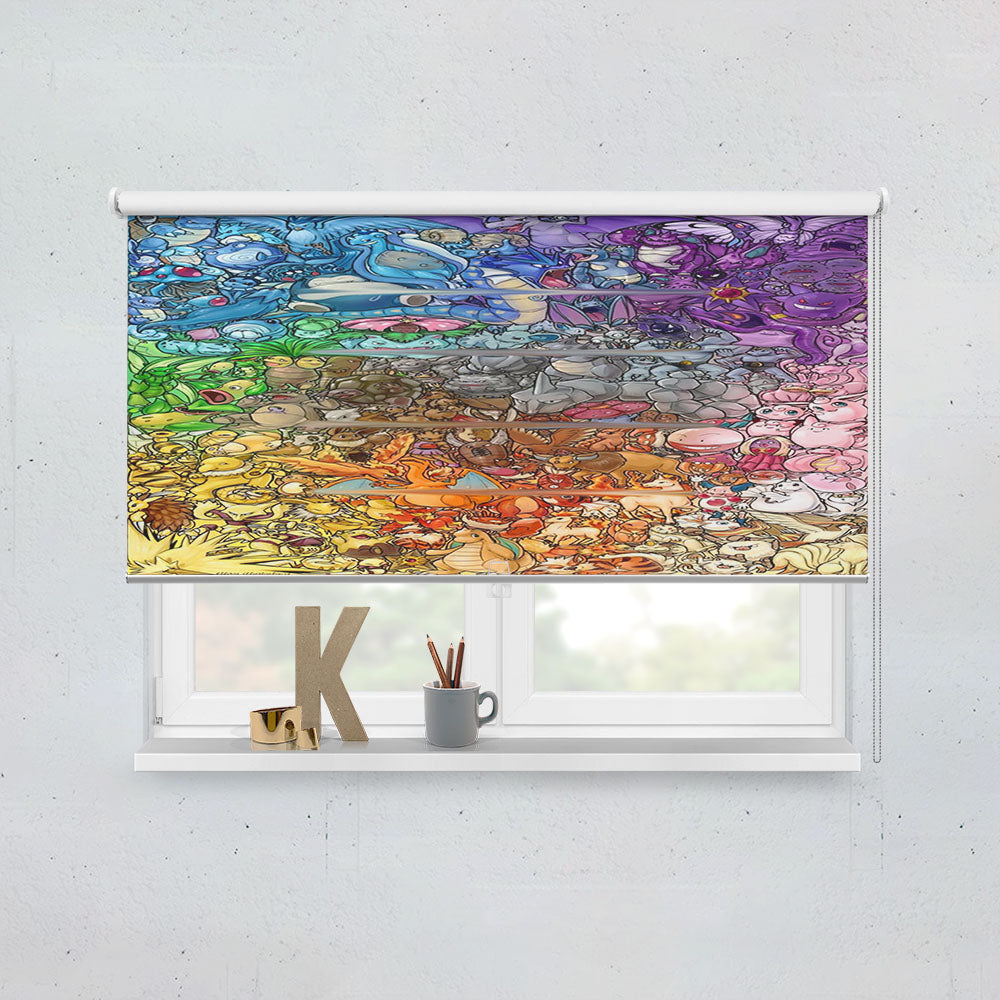 Epic Pokemon Fan Art Window Roller Blinds Shades