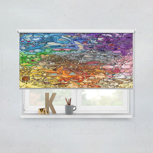 Epic Pokemon Fan Art Window Roller Blinds Shades