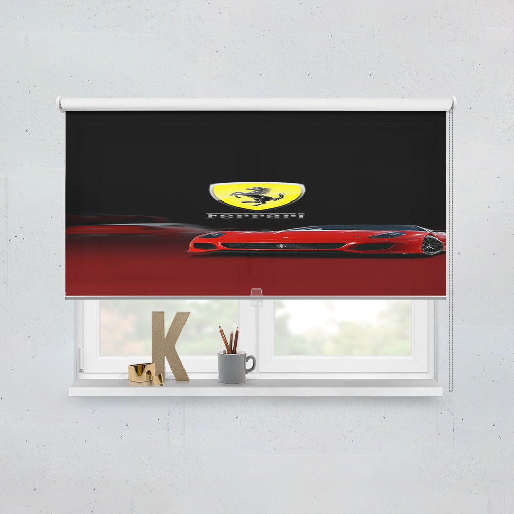 Fast Car Ferrari Window Roller Blinds Shades