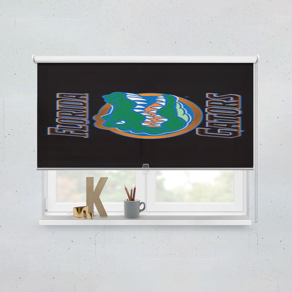 Florida Gators Black Fade Logo Window Roller Blinds Shades