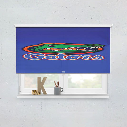 Florida Gators Logo On Blue Fade Window Roller Blinds Shades
