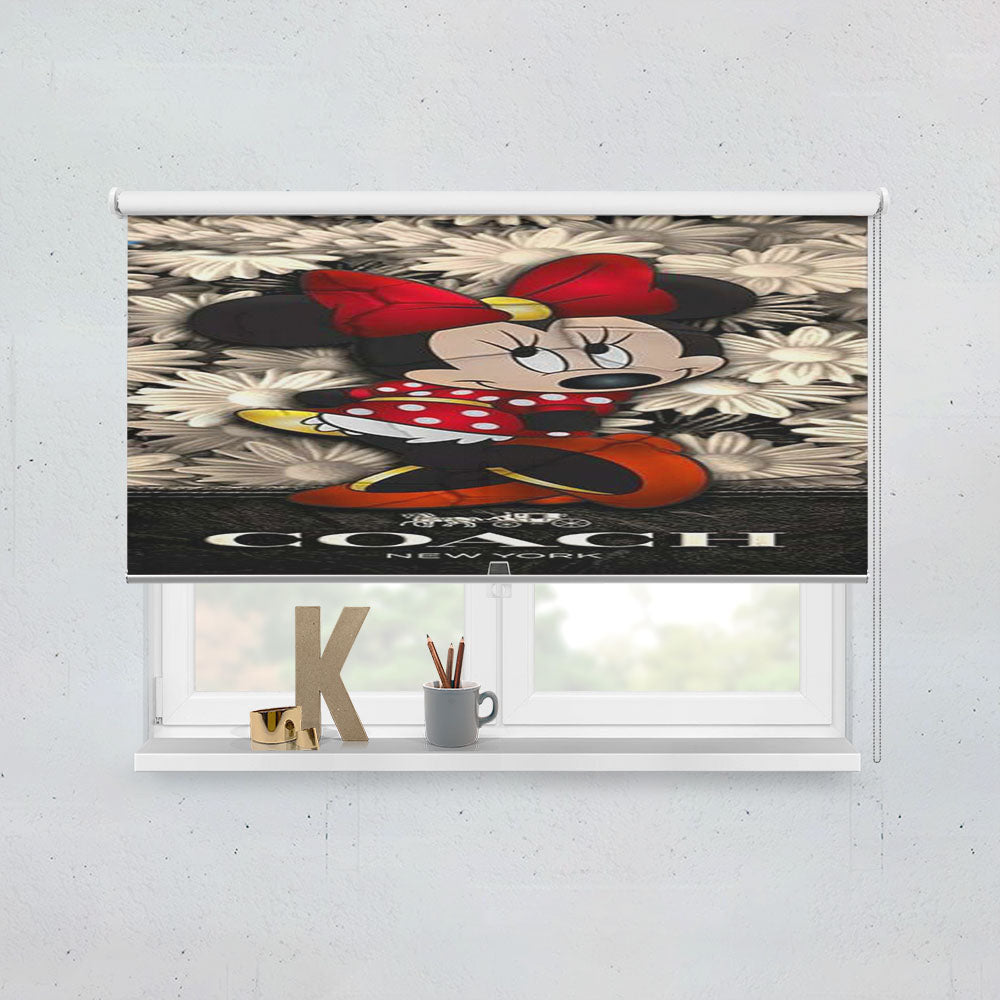 Flowers Coach Minnie Mouse New 43 Window Roller Blinds Shades