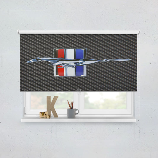 Ford Mustang Carbon Fiber Window Roller Blinds Shades
