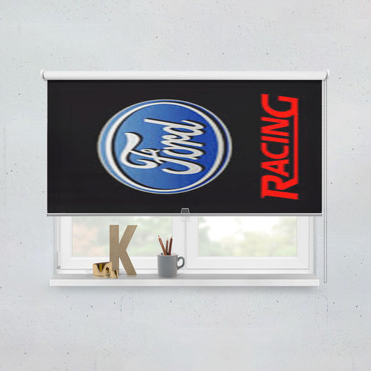Ford Racing Landscape Window Roller Blinds Shades