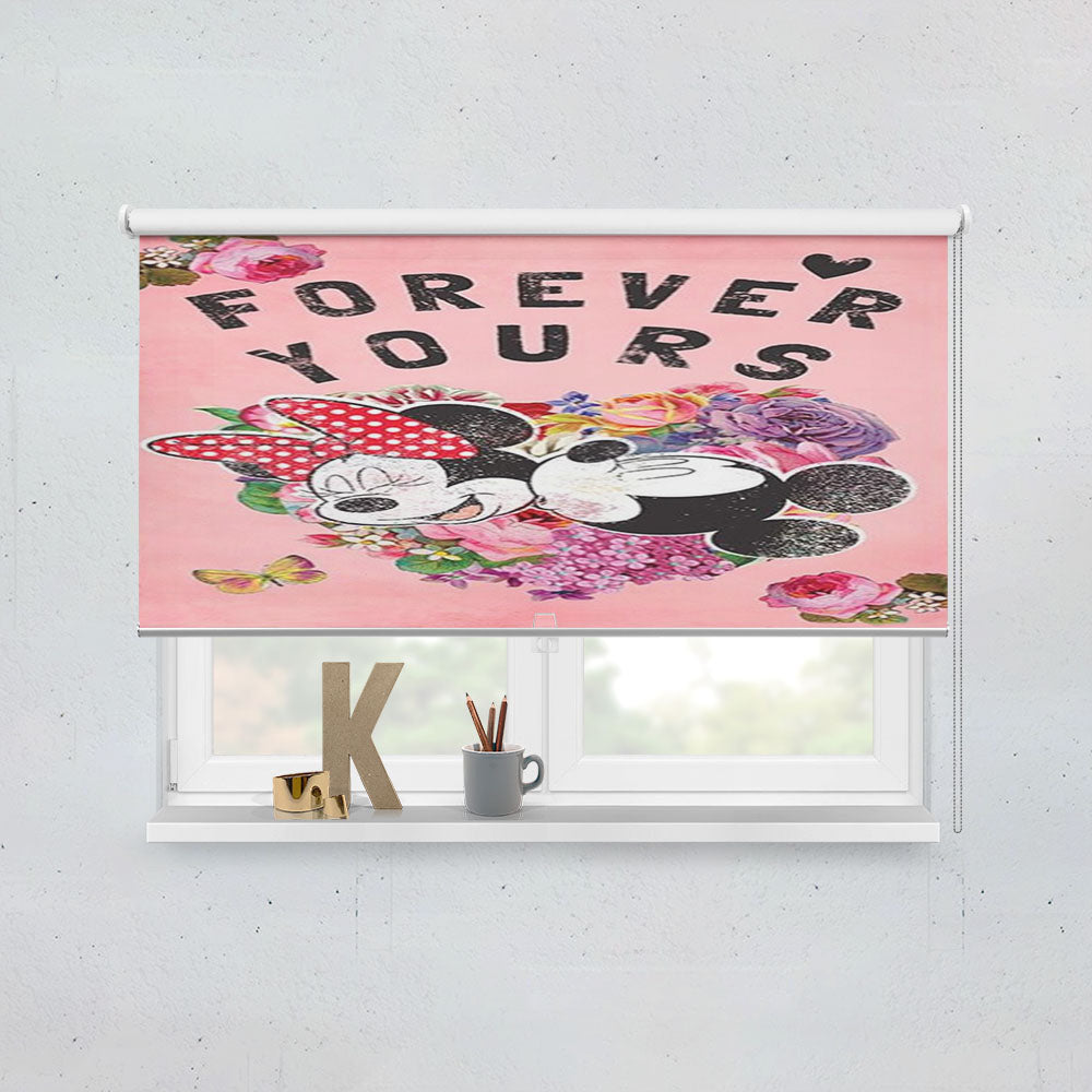 Forever Yours Mickey & Minnie Window Roller Blinds Shades