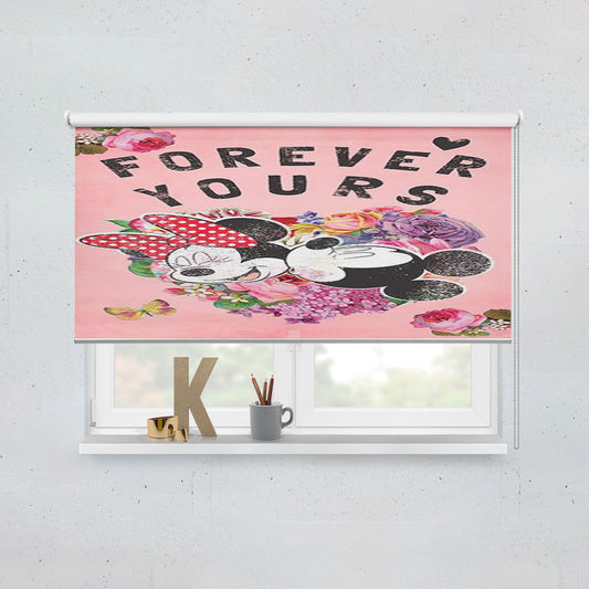 Forever Yours Mickey & Minnie Window Roller Blinds Shades