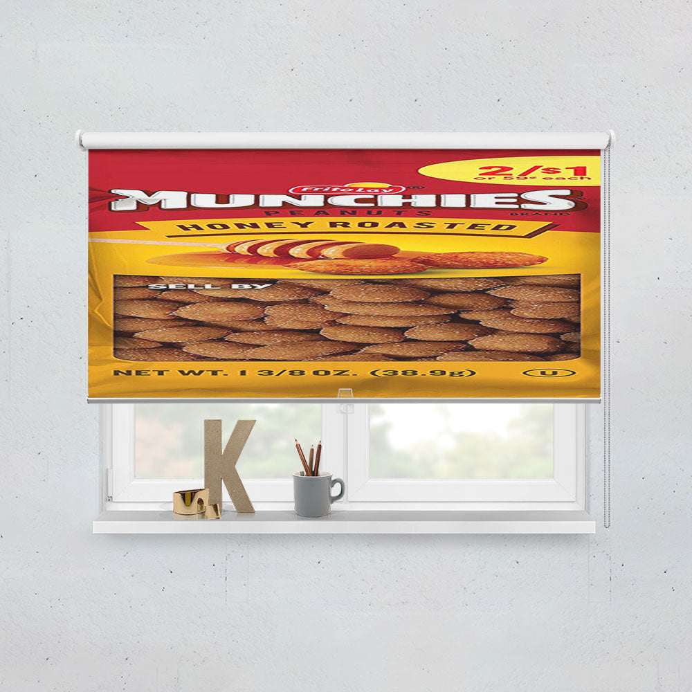 Fritolay Munchies Peanuts Honey Roasted Window Roller Blinds Shades