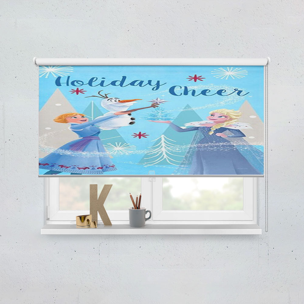 Frozen Holiday Cheer Window Roller Blinds Shades