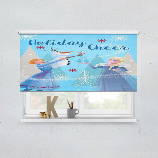Frozen Holiday Cheer Window Roller Blinds Shades