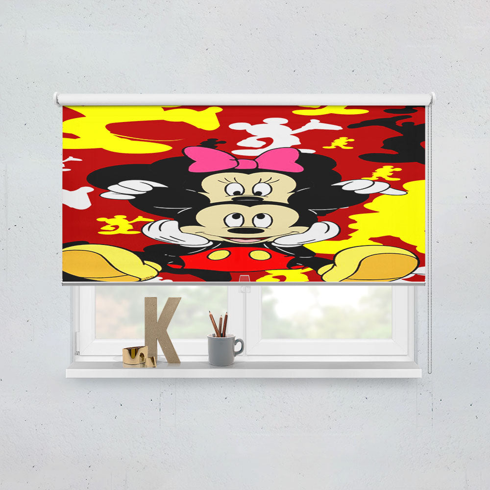 Funny Mickey And Minnie Window Roller Blinds Shades