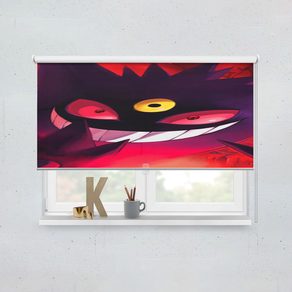 Gengar Pokemon Ghost Window Roller Blinds Shades