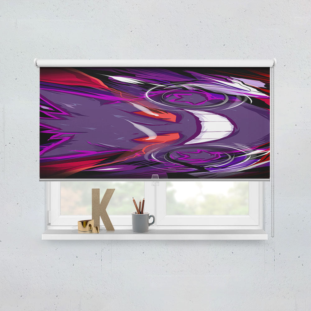 Gengar Pokemon Power Up Window Roller Blinds Shades