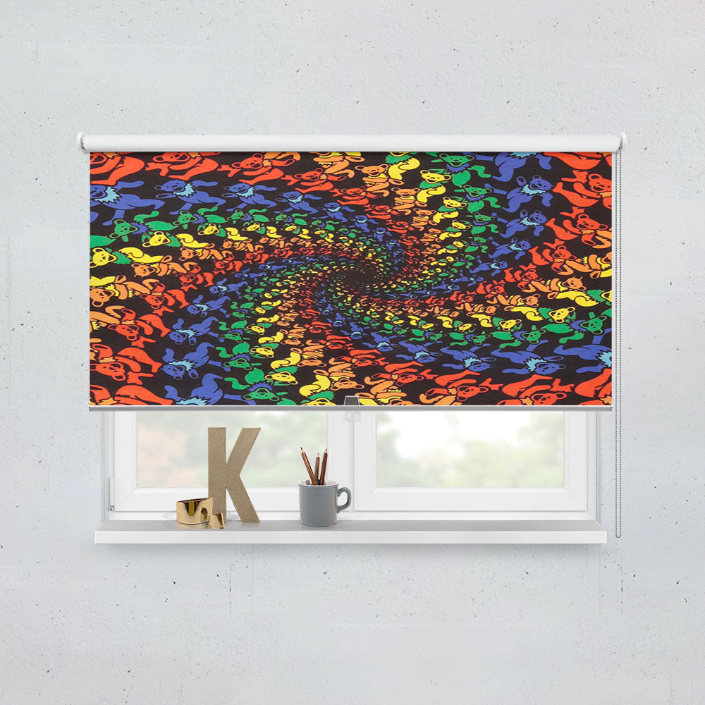 Grateful Dead Dancing Bears Window Roller Blinds Shades