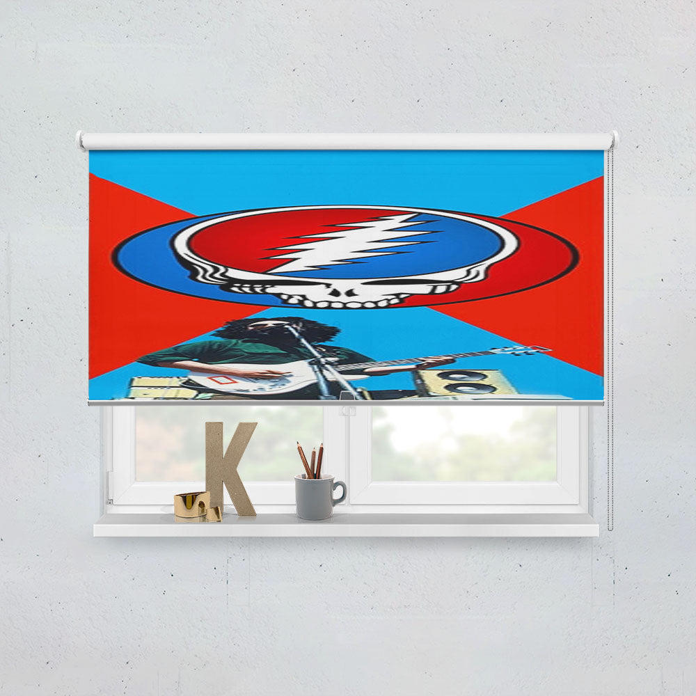 Grateful Dead Jerry Garcia Guitar Window Roller Blinds Shades