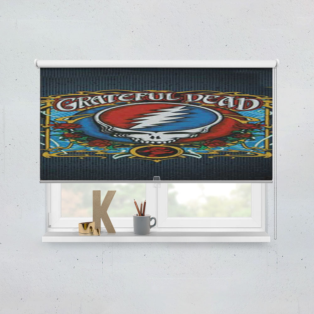 Grateful Dead Shirt Design Window Roller Blinds Shades