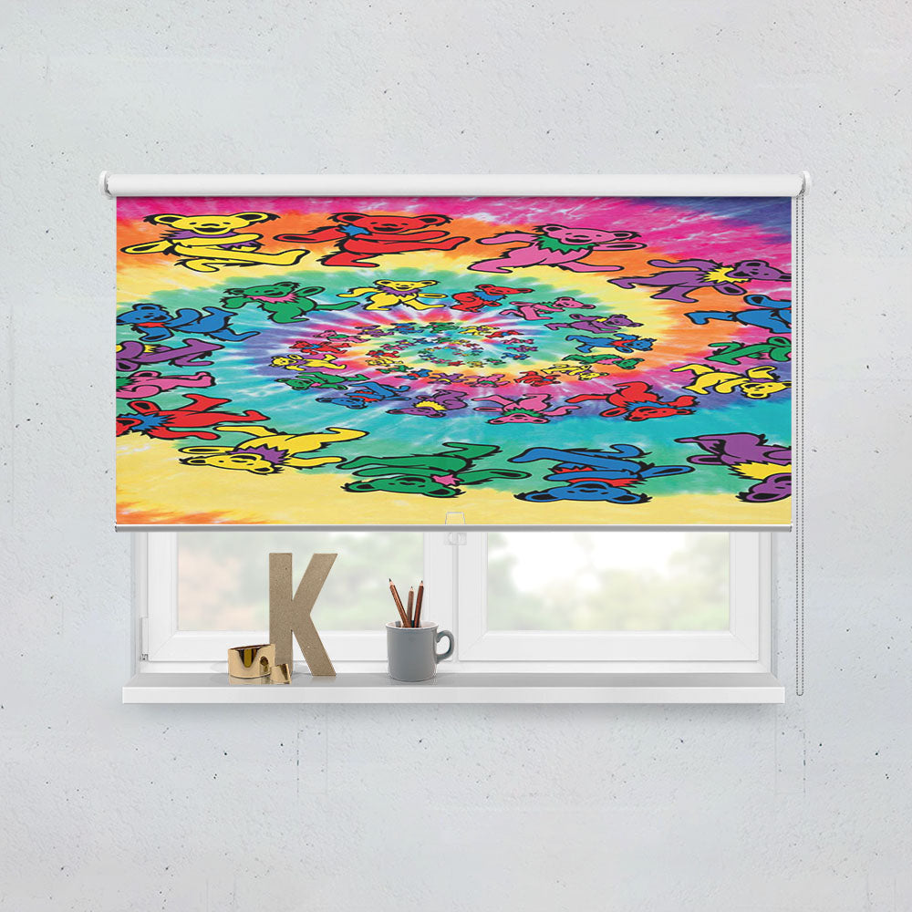 Grateful Dead Tapestry Tie Dye Window Roller Blinds Shades